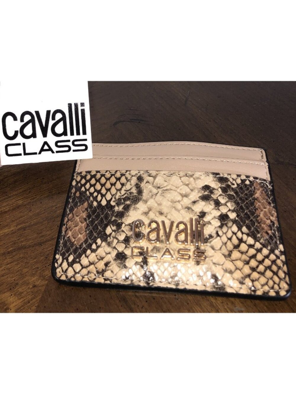 Cavalli Class Signature Card Wallet Python 4” x 3” - Picture 3 of 5